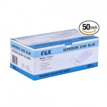 Earloop Procedure Masks, Blue, 3 Ply Protection 